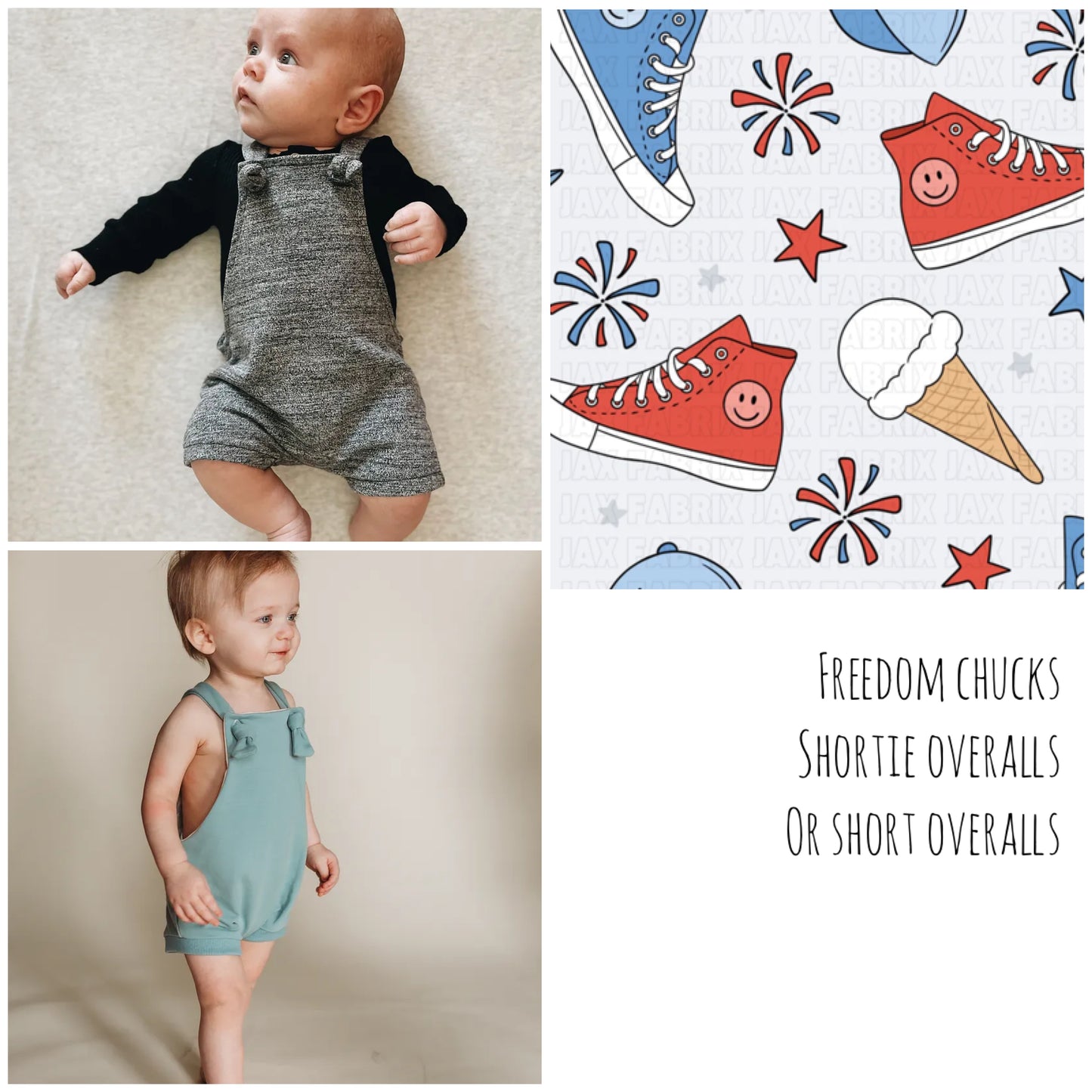 REPS ONLY - Freedom Chucks Overall Shorties or Shorts