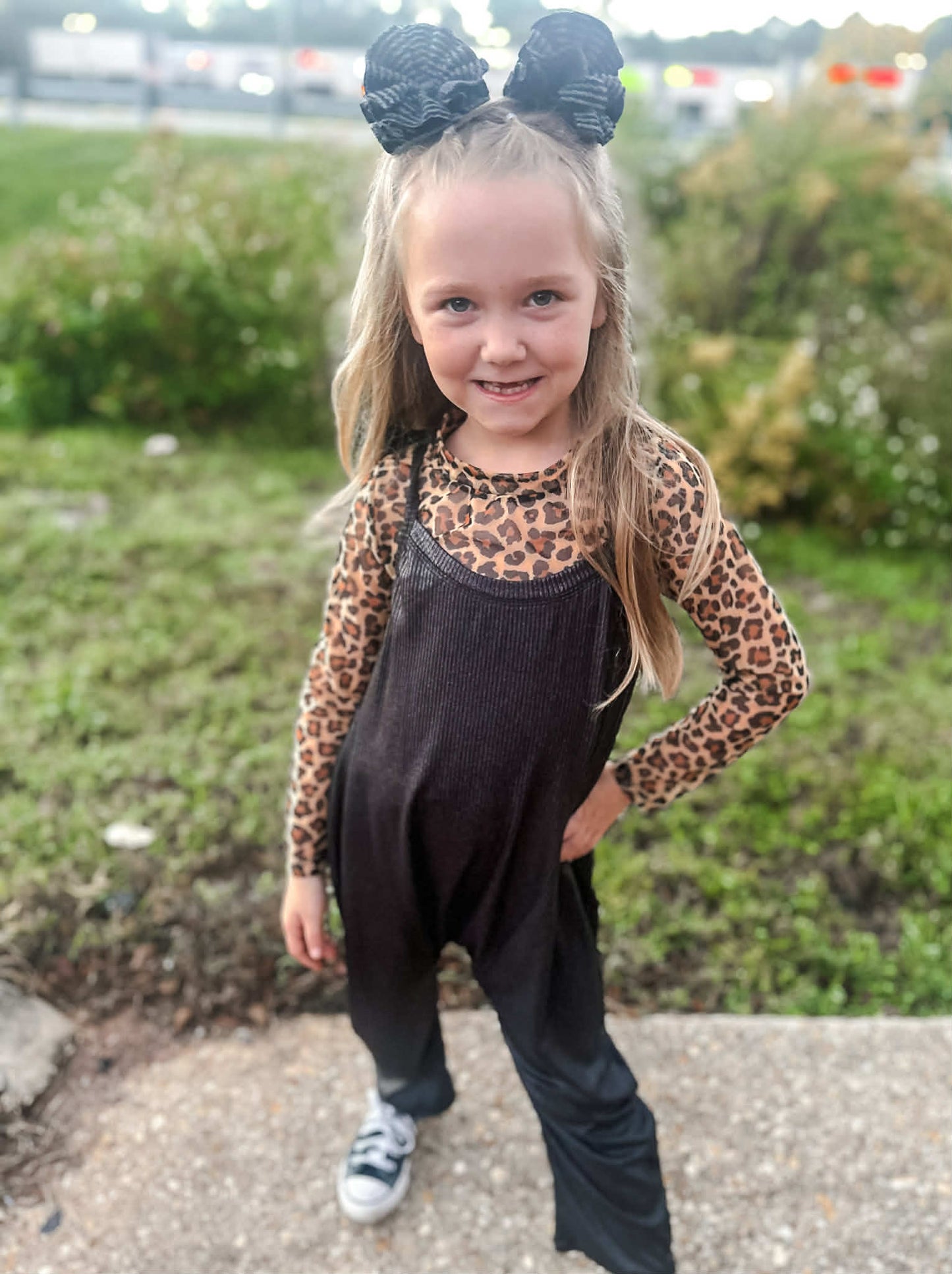 Wild Girl Leopard Mesh Top