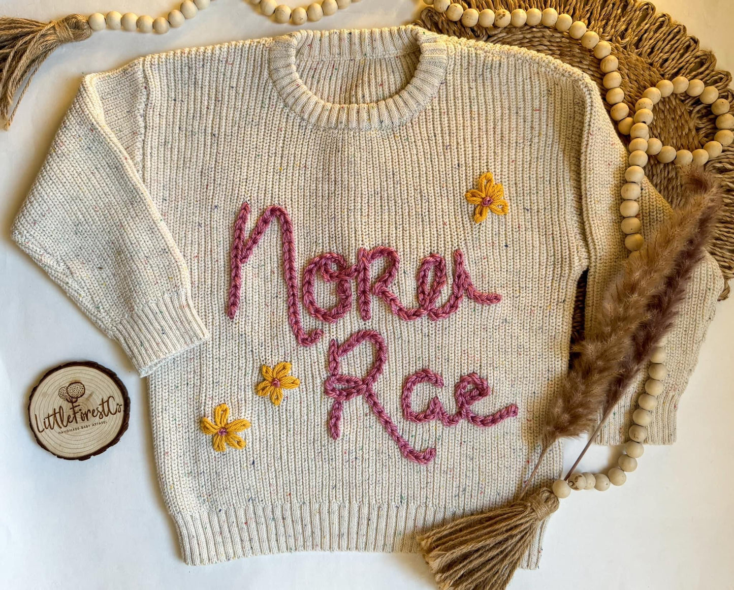 Embroidered Name Sweater