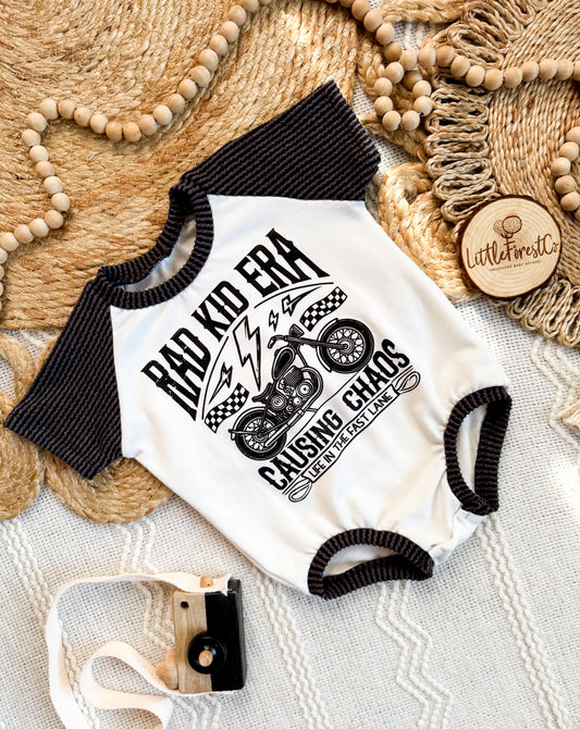Motorcycle Tee Bubble or Tee & Shorts Set