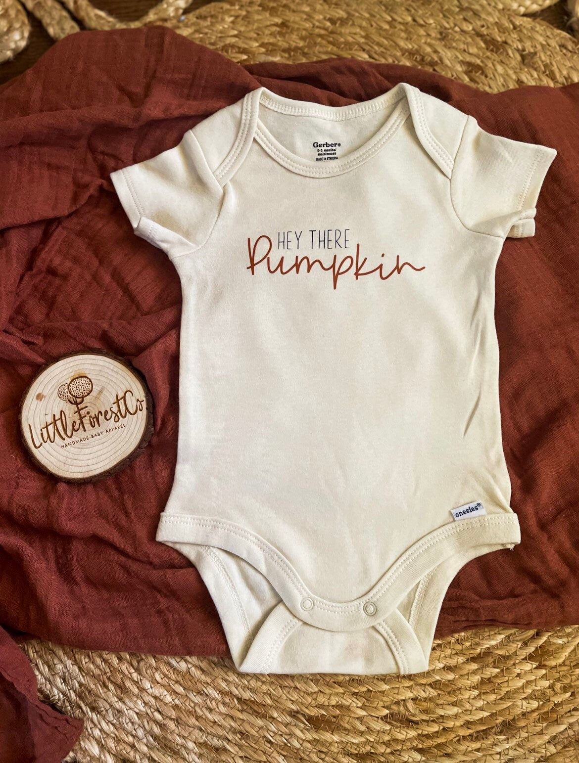 Hey There Pumpkin Bummies Set | Leopard Pumpkin Bummies | Fall Bummies Set | Fall Bodysuit | Hey Pumpkin Natural Bodysuit