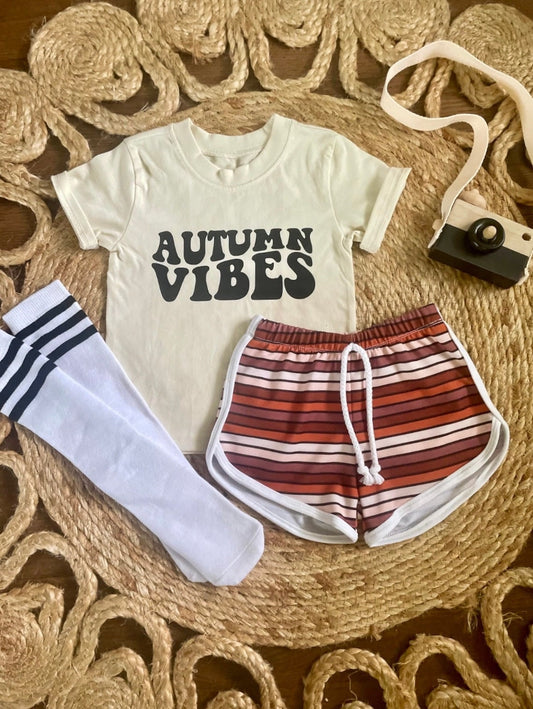 Autumn Vibes Tee & Track Shorts