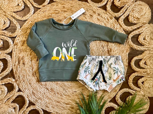 Wild One Birthday Joggers & Crewneck | Two Wild Birthday Outfit | Wild One Birthday Outfit | Wild One Onesie | Two Wild Birthday Set