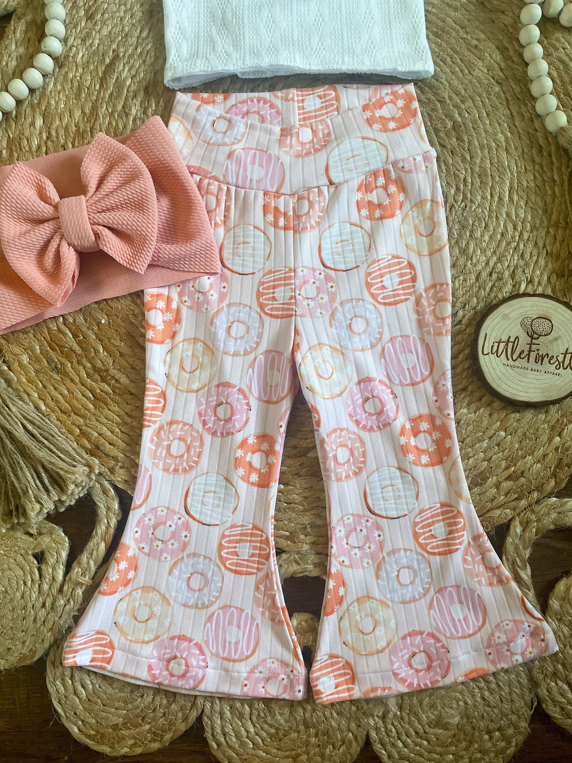 Donut Bell Bottoms & Halter | Sweet One Birthday Outfit | Donut Birthday Outfit | Donut Bells | Birthday Outfit | Two Sweet Birthday Outfit